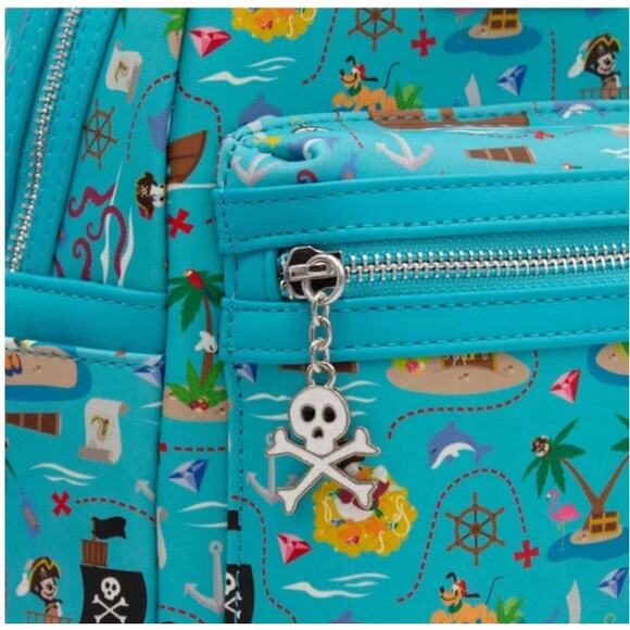 Loungefly Disney Sensational Six Pirate Adventure AOP Mini Backpack - Picture 4 of 8
